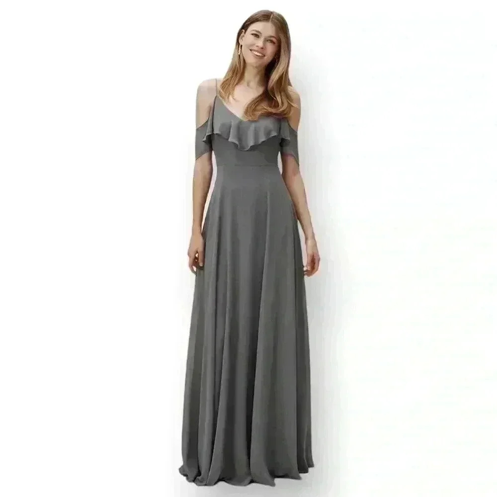 ANTHROPOLOGIE JENNY YOO Mila Convertible Maxi Dress Size 6